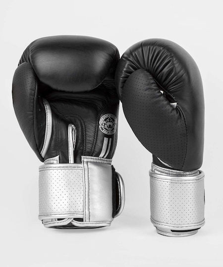 Venum Boxing Gloves Leather for Match Black