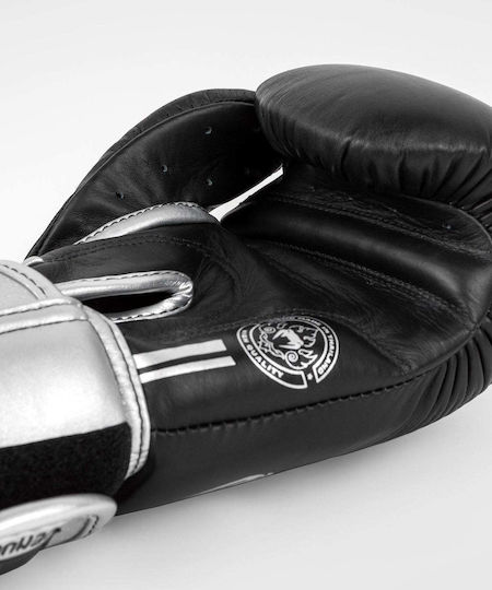 Venum Boxing Gloves Leather for Match Black