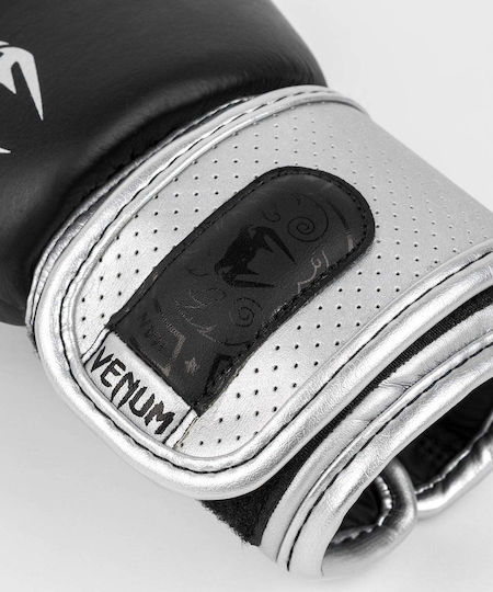 Venum Boxing Gloves Leather for Match Black