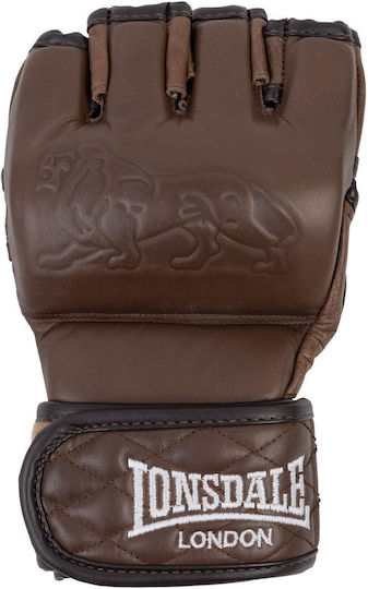 Lonsdale Vintage Vintage Γάντια Πυγμαχίας Δερμάτινα για Αγώνα Καφέ