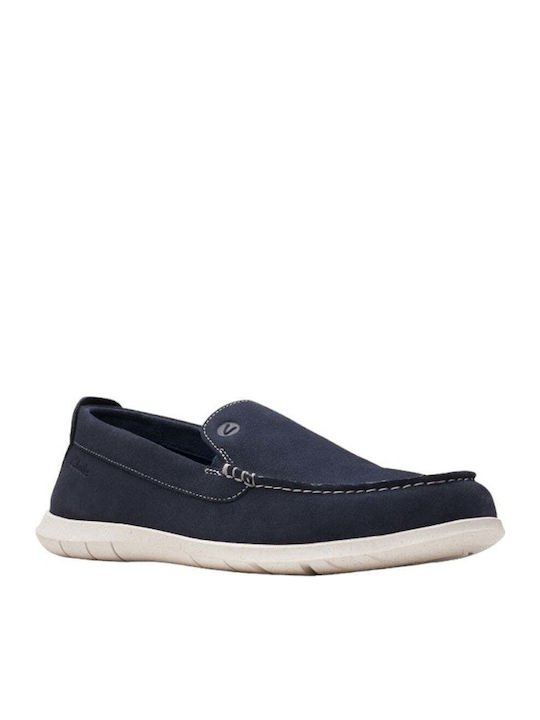 Men's Leather Moccasins Blue