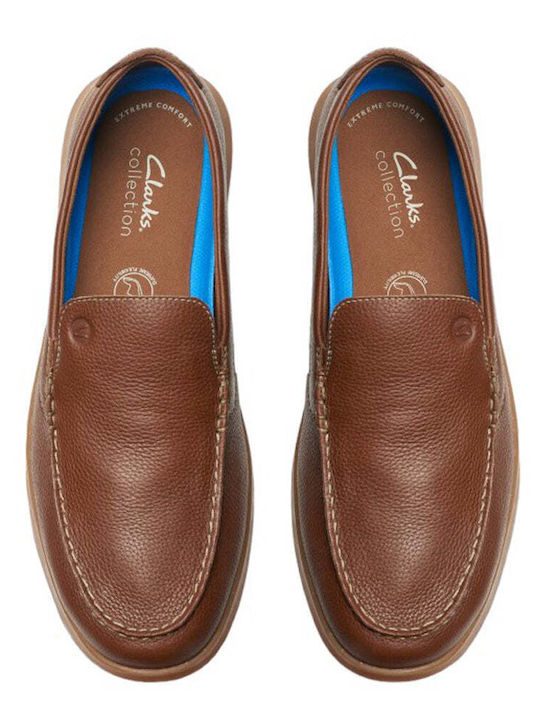 Men's Leather Moccasins Tabac Brown