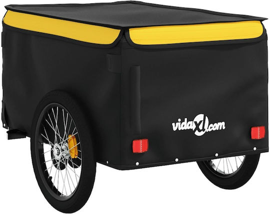 Vidaxl Anhänger Fahrradzubehör Schwarzes Gelbes 45 Kilo Eisen