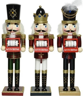 Kaemingk Wooden Christmas Nutcracker 38cm