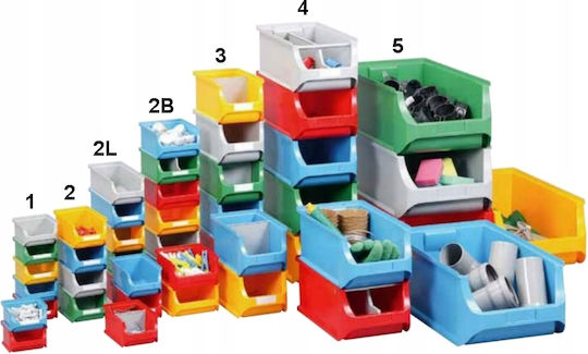 Allit Plastic Tool Bin Organiser W16xD10.2xH7.5cm