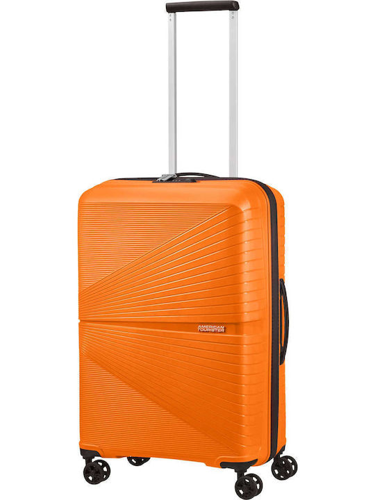 American Tourister Airconic Spinner 67/24 Medium Hard Suitcase Mango Orange with 4 Wheels Height 67cm