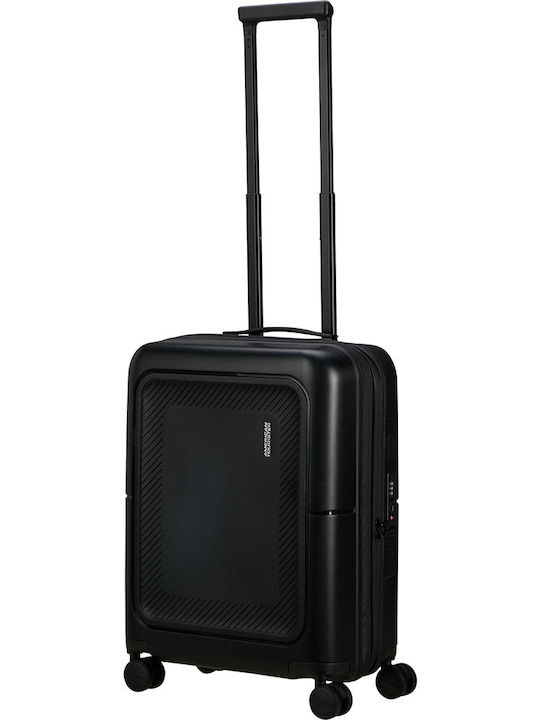 American Tourister Spinner Exp 55/20 Cabin Hard Suitcase True Black With 4 Wheels Height 55cm