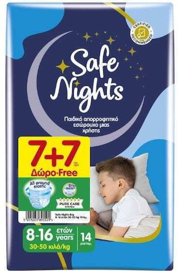 Safe Nights Windelhosen Nr. 4+ Für 20-35kg 14 Stück