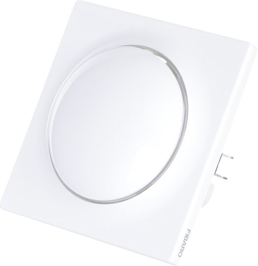 Fibaro Walli Vertieft Wandschalter Beleuchtung Einweg mit Rahmen Weiß