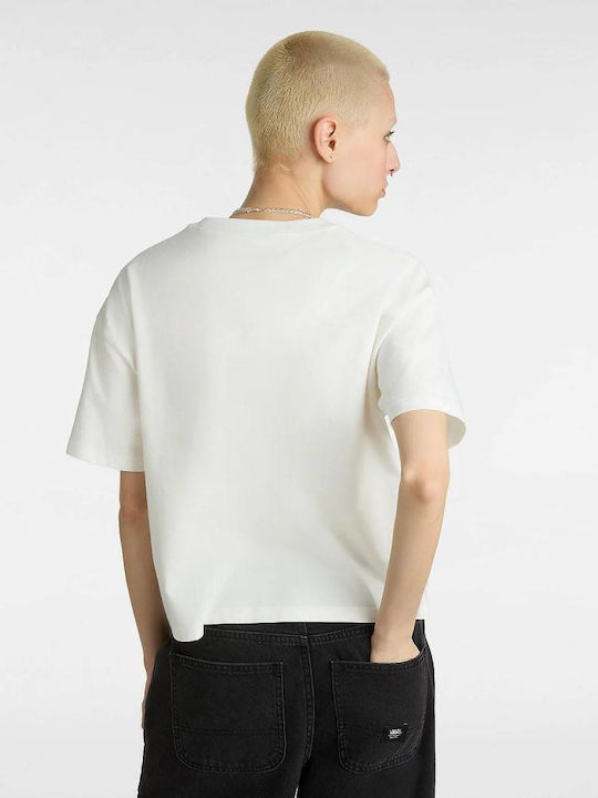 Vans Γυναικείο Crop T-shirt Marshmallow