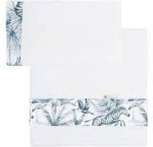 Bimbidreams Подредба с Ластик Zebra Бели 80x140см