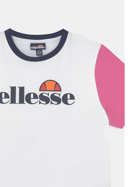 Ellesse Kids Crop Top Short Sleeve White