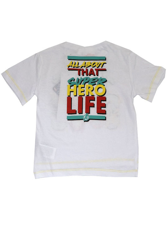 Marvel Kids Blouse Short Sleeve White