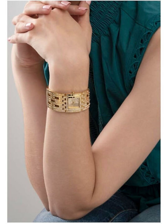 Guess Γυναικείο Ρολόι 22mm Μπαταρίας με Μεταλλικό Μπρασελέ