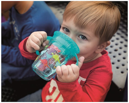 Nuby Baby Cup made of Plastic Turquoise 240ml for 6m+m+