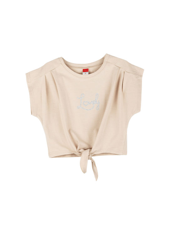 Joyce Kids Set with Skirt Summer 2pcs beige