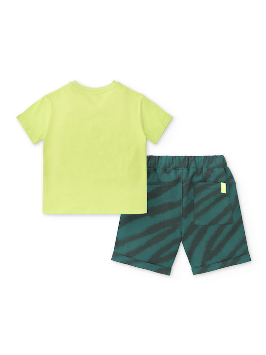 Tuc Tuc Kids Set with Shorts Summer 2pcs Green