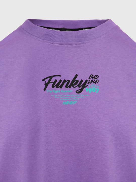 Funky Buddha T-shirt Purple Funky Buddha T-shirt Purple
