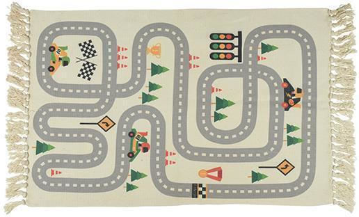 Next Kids Synthetic Rug Car track 80x120cm