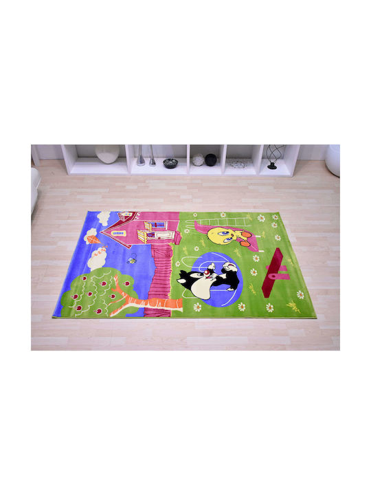Sprintzio Kinder Teppich Grün 133x200cm