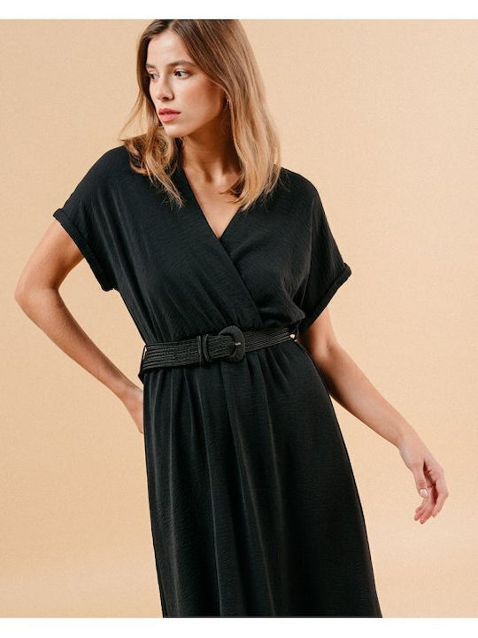 Sommer Maxi Damenkleid Schwarz