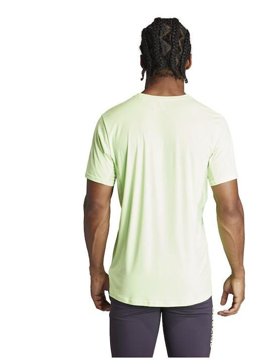 Adidas Adizero Men's Athletic T-shirt Short Sleeve Green