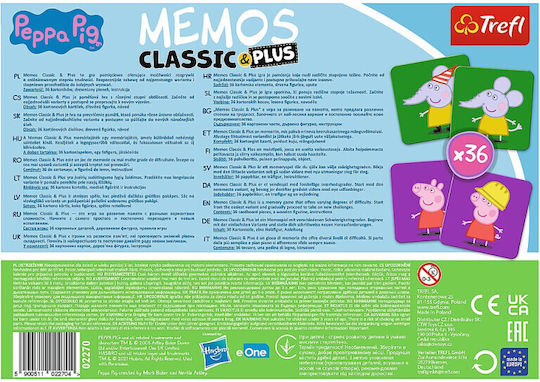 Board Game Memos Classic & Plus Peppa Pig 3+ Years Old (EN) Trefl