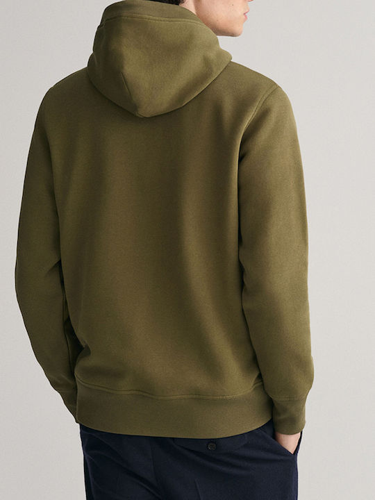 Gant Archive Shield Men's Hooded Sweatshirt Green Way