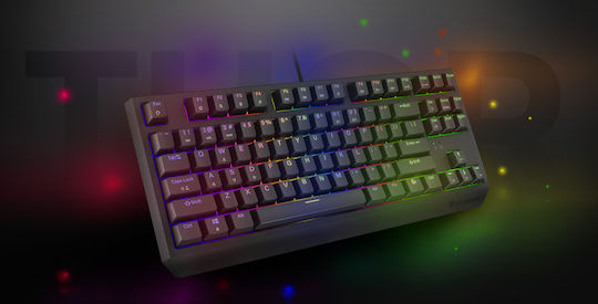 Genesis Thor 230 TKL Gaming Mechanical Keyboard Tenkeyless with Outemu Red Switches and RGB Lighting English US