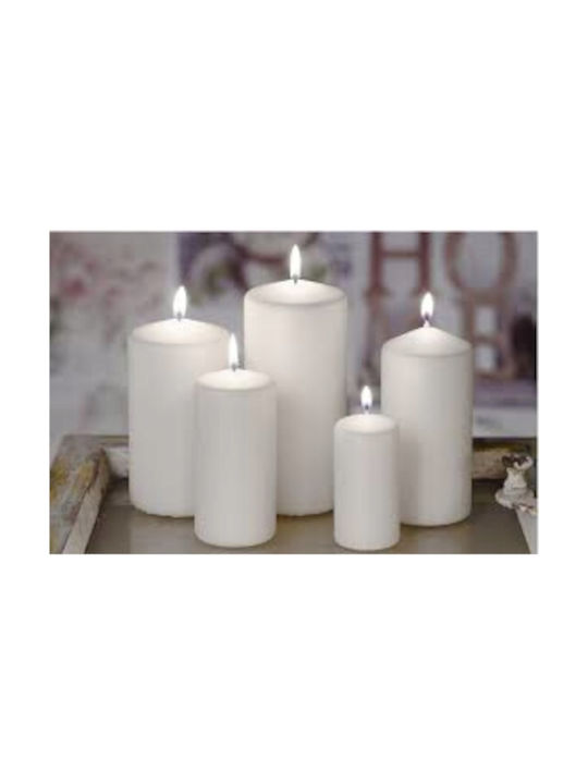 Lumânare Decorativă Conic Alb 8 Bucăți
