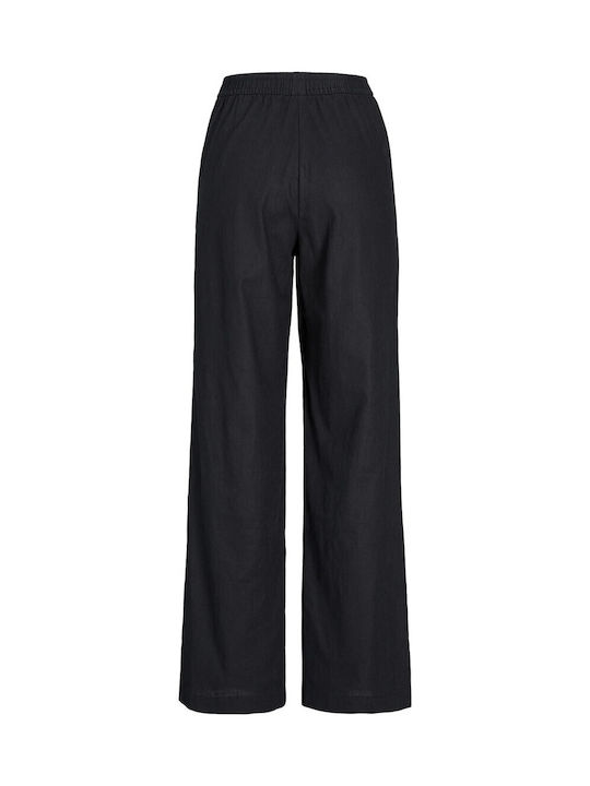 Women's Linen Trousers Black