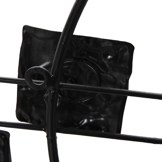 HomeMarkt Металик Бял Часовник На Стена Ø92см
