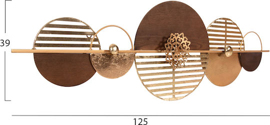 HomeMarkt Metallische Wanddekoration 125x39cm HomeMarkt Metallische Wanddekoration 125x39cm