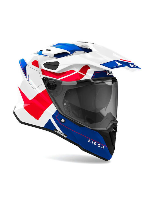 Airoh Commander 2 Reveal Blue / Red gloss Κράνος Μηχανής Motocross ECE 22.06 με Pinlock και Sunvisor