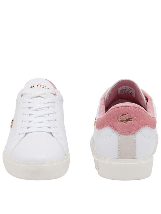 Lacoste Γυναικεία Sneakers White Light Pink