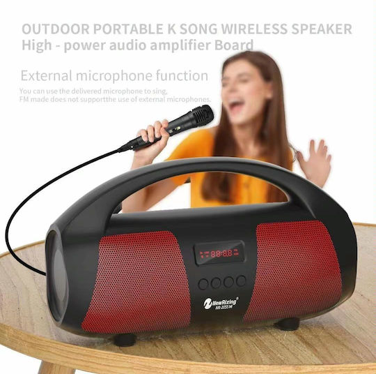 New Rixing Ηχείο Karaoke με Ενσύρματo Μικρόφωνο NR2055 Μπλε