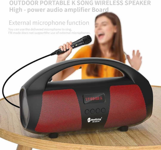 New Rixing Ηχείο Karaoke με Ενσύρματo Μικρόφωνο NR2055 Μαύρο