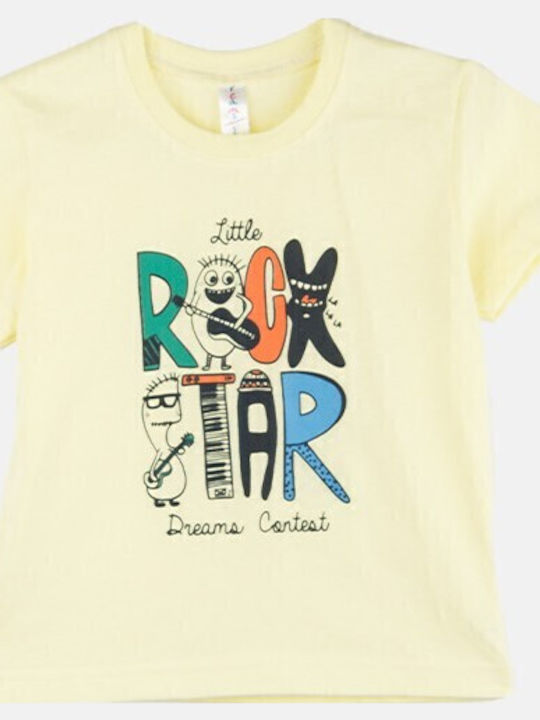 Dreams by Joyce Παιδική Πιτζάμα Καλοκαιρινή Κίτρινη Little Rock Star Dreams by Joyce Παιδική Πιτζάμα Καλοκαιρινή Κίτρινη Little Rock Star