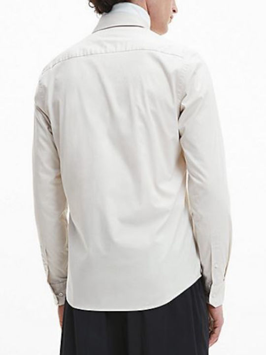 Calvin Klein Baumwolle Hemd Beige