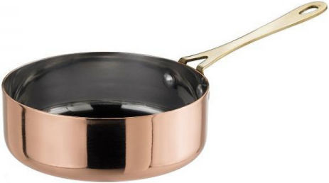 Edelstahl Bratpfanne Edelstahl Bronze Finishes Servieren Signatur Platte 12x4 H