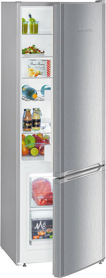 Liebherr Kühl-Gefrierkombination 266Es NoFrost H161.2xB55xT63cm. Inox CUele 2831
