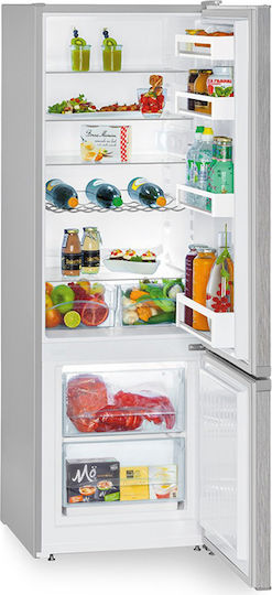 Liebherr Kühl-Gefrierkombination 266Es NoFrost H161.2xB55xT63cm. Inox CUele 2831