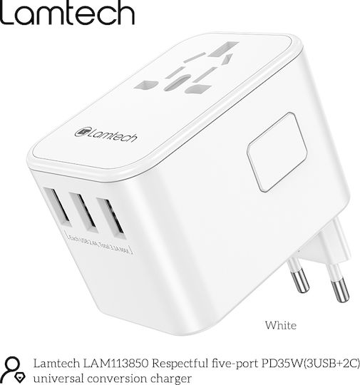 Lamtech Адаптер за контакт в Универсален