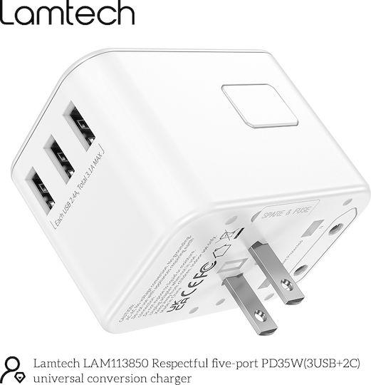 Lamtech Адаптер за контакт в Универсален