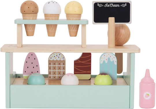 Tooky Toys Дървен Комплект Сладоледи За 3+ Години 16 Части