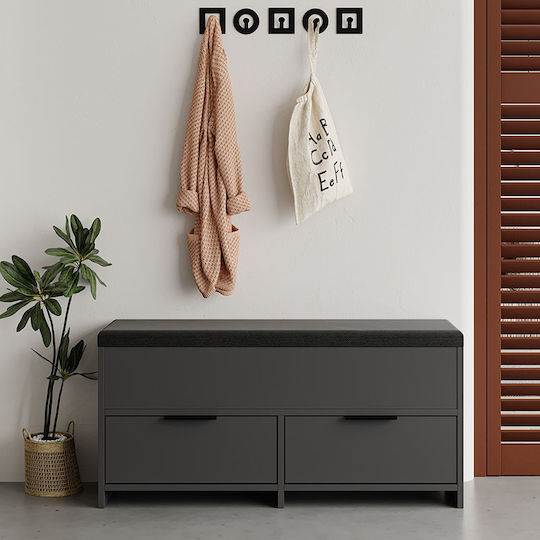 Cove Wooden Shoe Organizer Gray 106x34x51.5cm