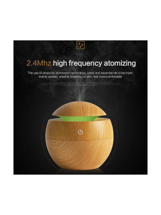 Ultraschall Aromatherapie Led Diffusor Ball Luftbefeuchter 130ml Braun