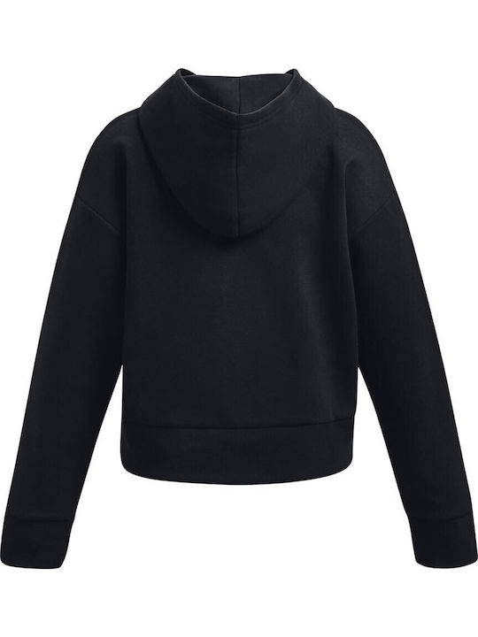 Under Armour Fleece Kids Sweatshirt with Hood Black Rival