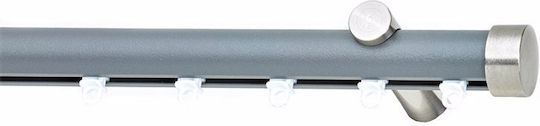 Metallisches Vorhangstange Soleil Tapo Einzeln Φ25mm 400cm Nikel Farbe 7 A298806_16711