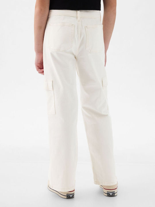 GAP Παιδικό Τζιν Παντελόνι white denim